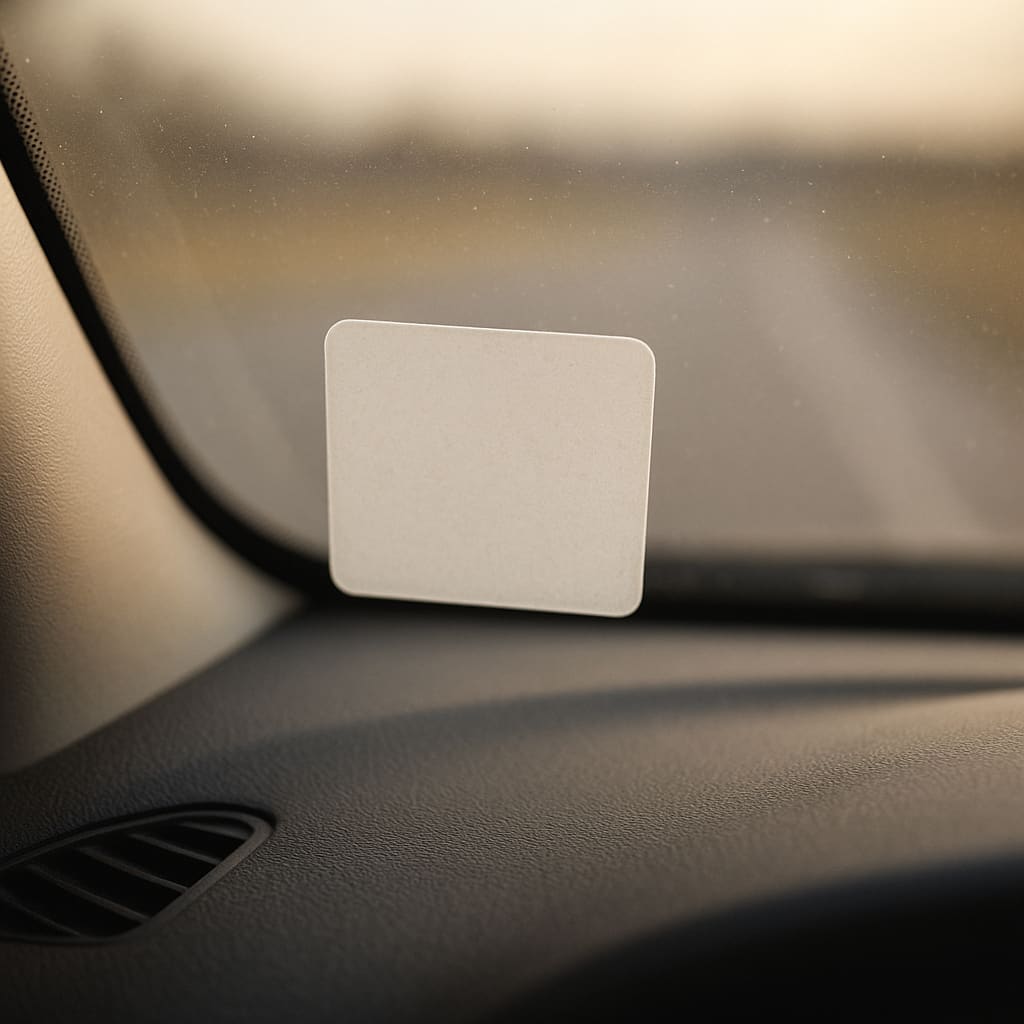 Windshield vignette area